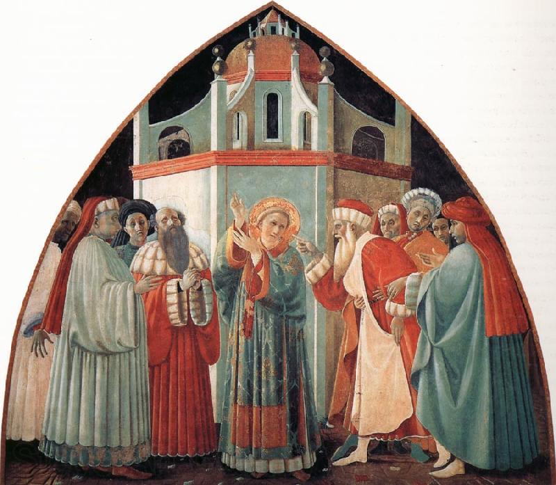 Fra Filippo Lippi The Prato Master,St Stephen Preaching to the Pharisees